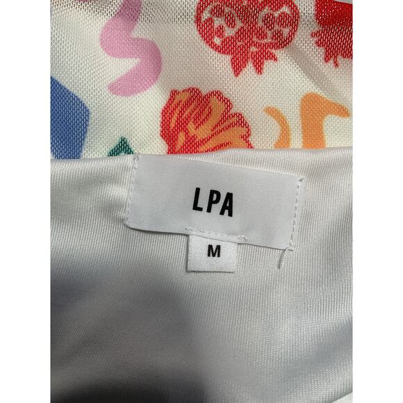 Lpa 'Giada' White Polyester Midi Skirt Size M - Picture 4 of 5